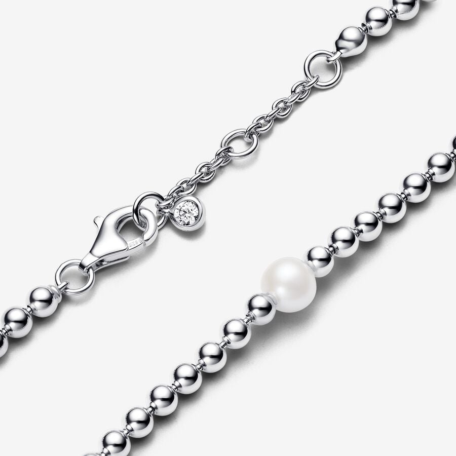 Treated Freshwater Cultured Pearl & Beads Pandora Bracelet