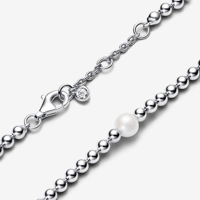 Treated Freshwater Cultured Pearl & Beads Pandora Bracelet