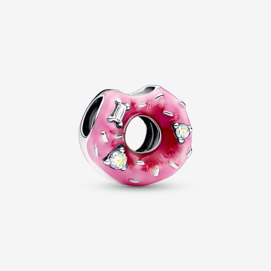 Sparkling Sprinkled Donut Pandora Charm