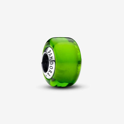 Green Mini Murano Glass Pandora Charm