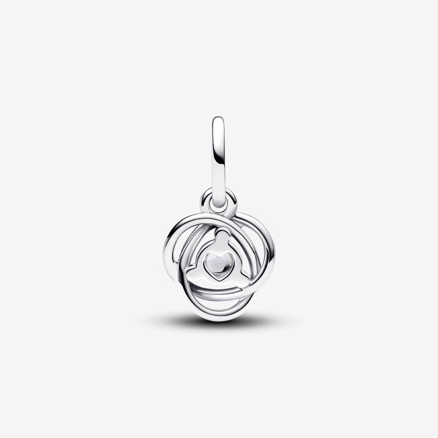 April Clear Eternity Circle Dangle Pandora Charm