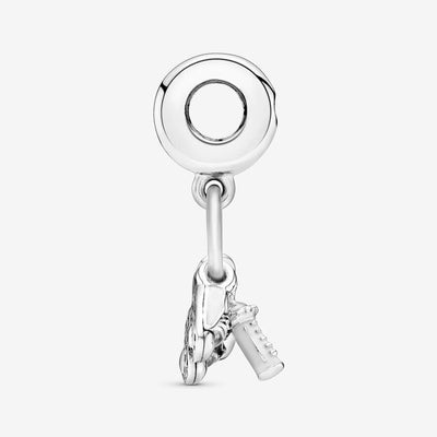Baby Bottle and Shoes Dangle Pandora Charm