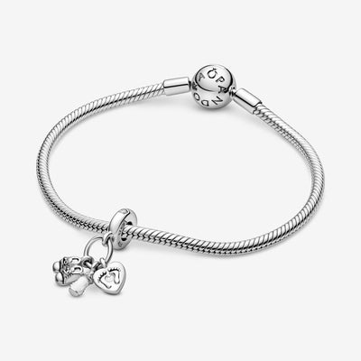 Baby Bottle and Shoes Dangle Pandora Charm