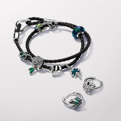 Green Monstera Leaves Pandora Charm