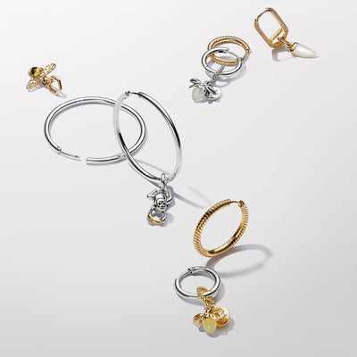 Pandora Moments 18 mm Charm Hoop Earrings