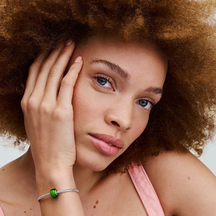 Green Mini Murano Glass Pandora Charm